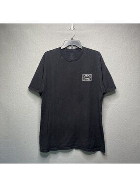 Vans Mens Black "Off The Wall" Old Skool Graphic T-Shirt Size L Cotton Blend